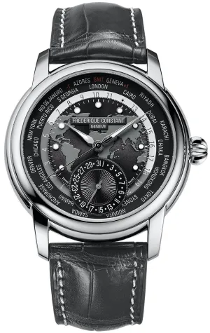 Frederique Constant Watch Worldtimer Manufacture Mens