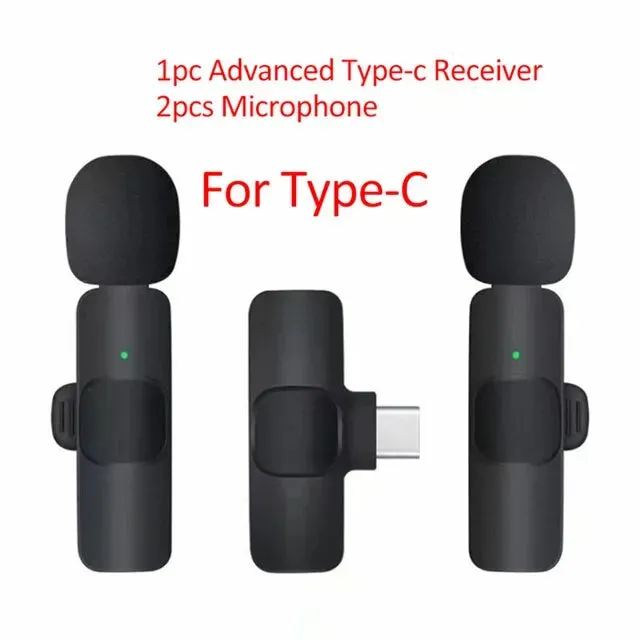 Gaminja Wireless Lavalier Microphone for Iphone Android Portable Mini Mic for Live Broadcast Gaming Recording
