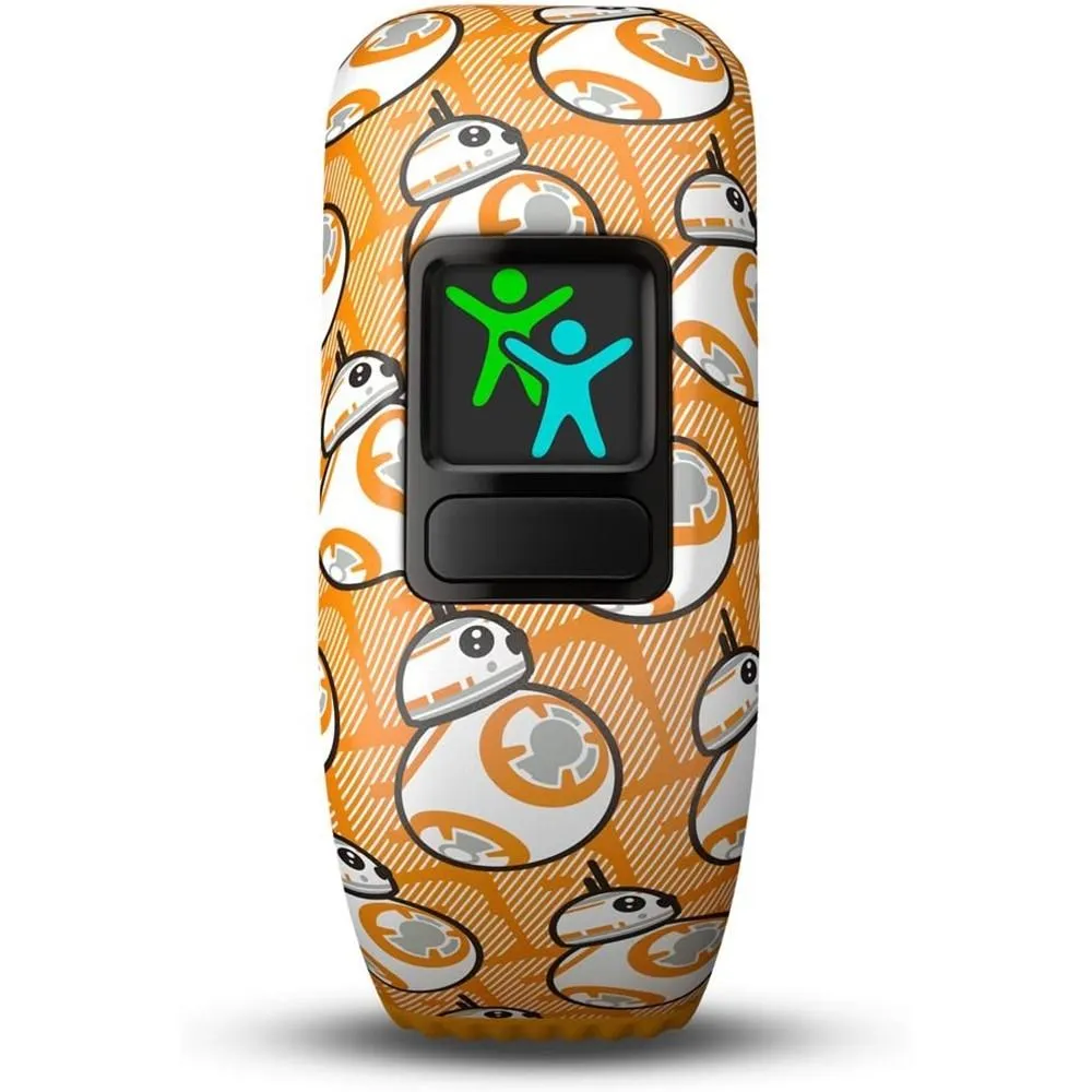 Garmin vivofit Jr 2 Kids Star Wars BB-8 Club & Black Silicone Stretchy Band Fitness/Activity Tracker Smart Watch - 010-01909-40