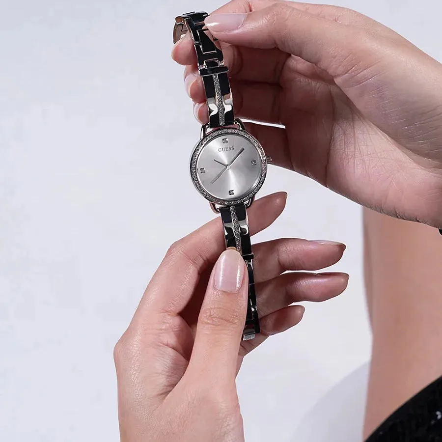 Guess Bellini Ladies Silver Watch GW0022L1