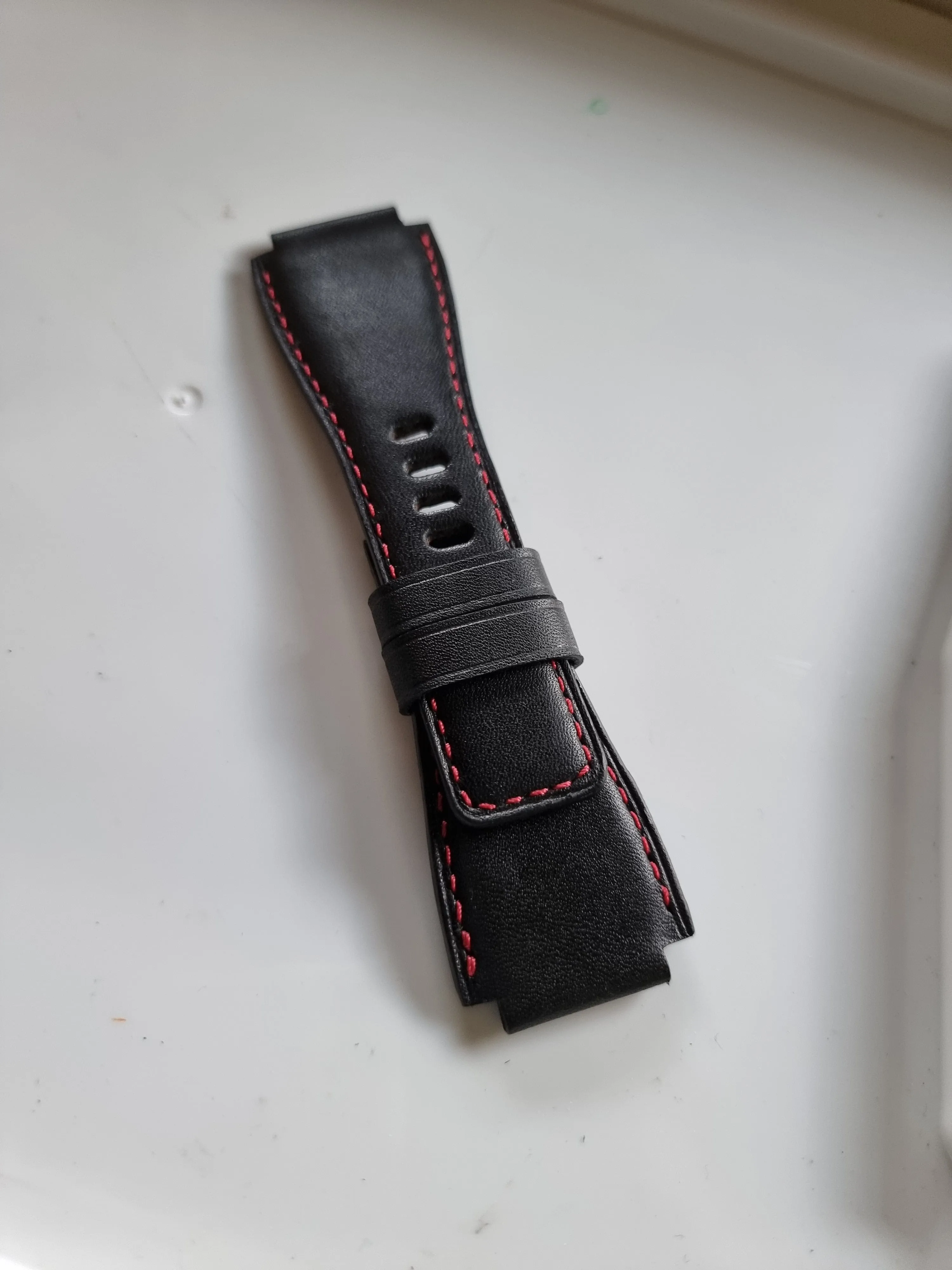 Handmade leather strap for bell & ross