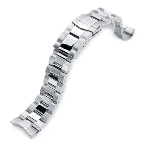 Hexad compatible with Seiko Samurai SRPB51, Brushed & Polished SUB Clasp
