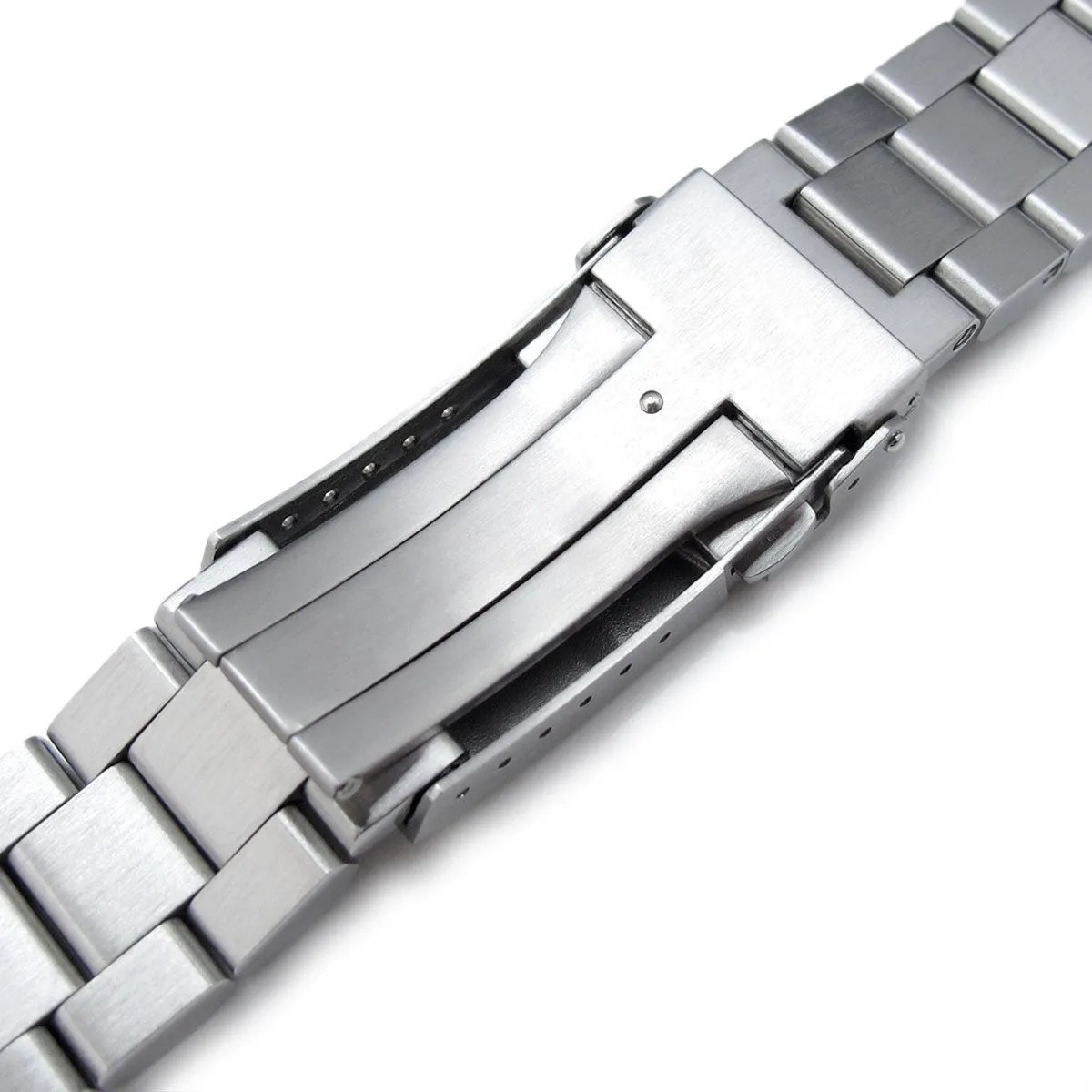 Hexad compatible with Seiko Samurai SRPB51, Brushed & Polished SUB Clasp