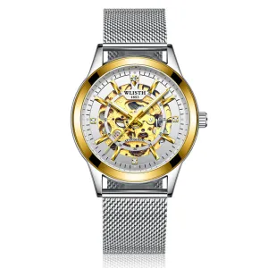 Hollow out mechanical belt watch W11S8919-SB
