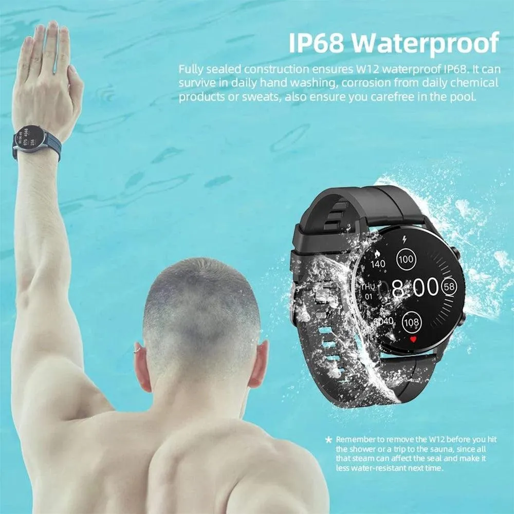 IMILAB W12 Smart Watch Black Case With Black Strap