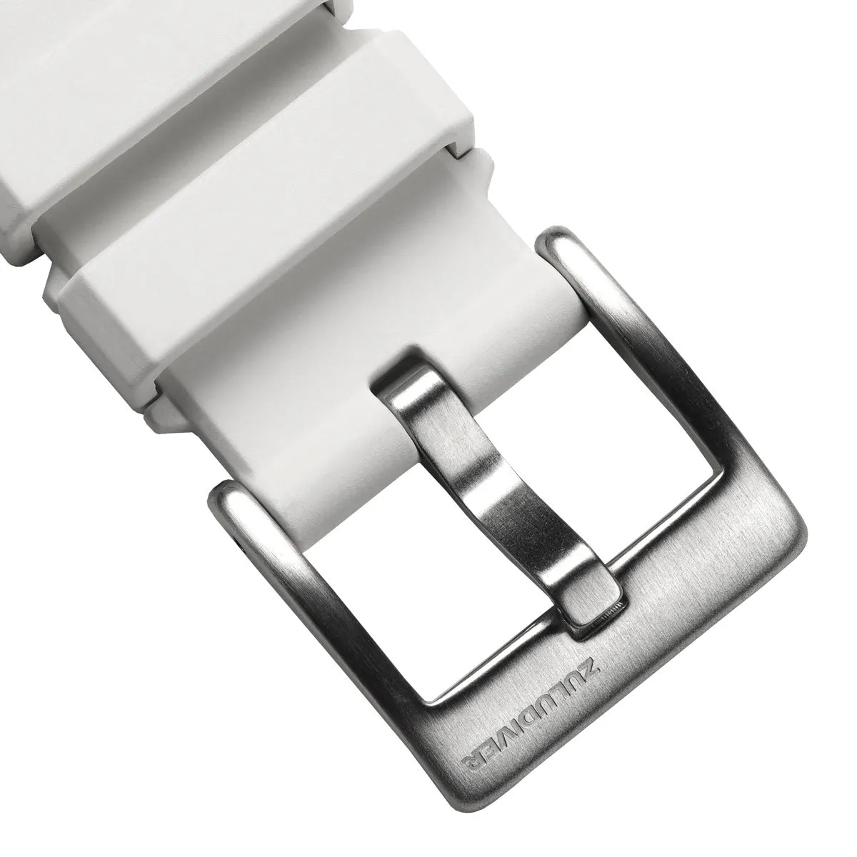 Kingsand ZULUDIVER Rubber Watch Strap - Frost White
