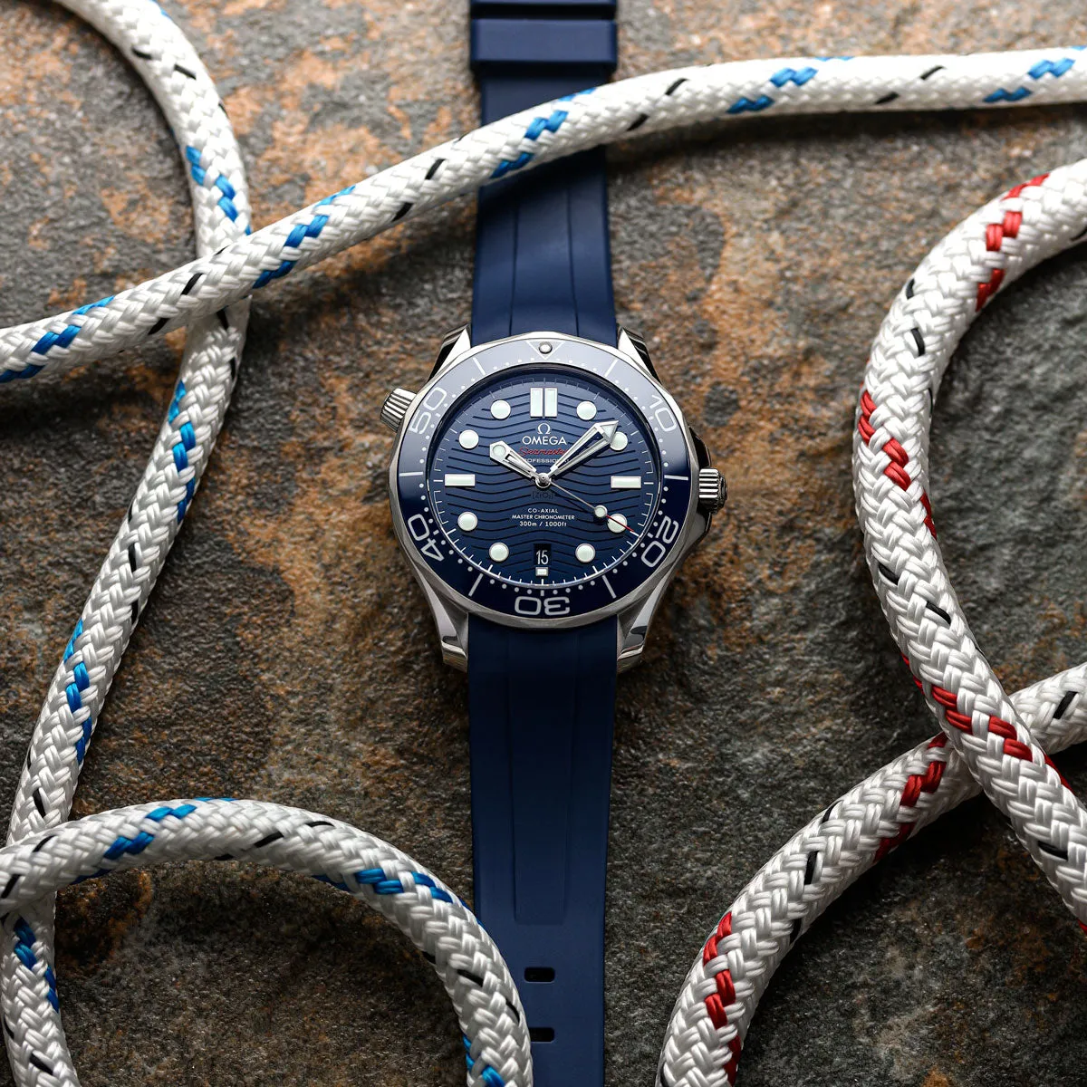 Kingsand ZULUDIVER Rubber Watch Strap - Frost White