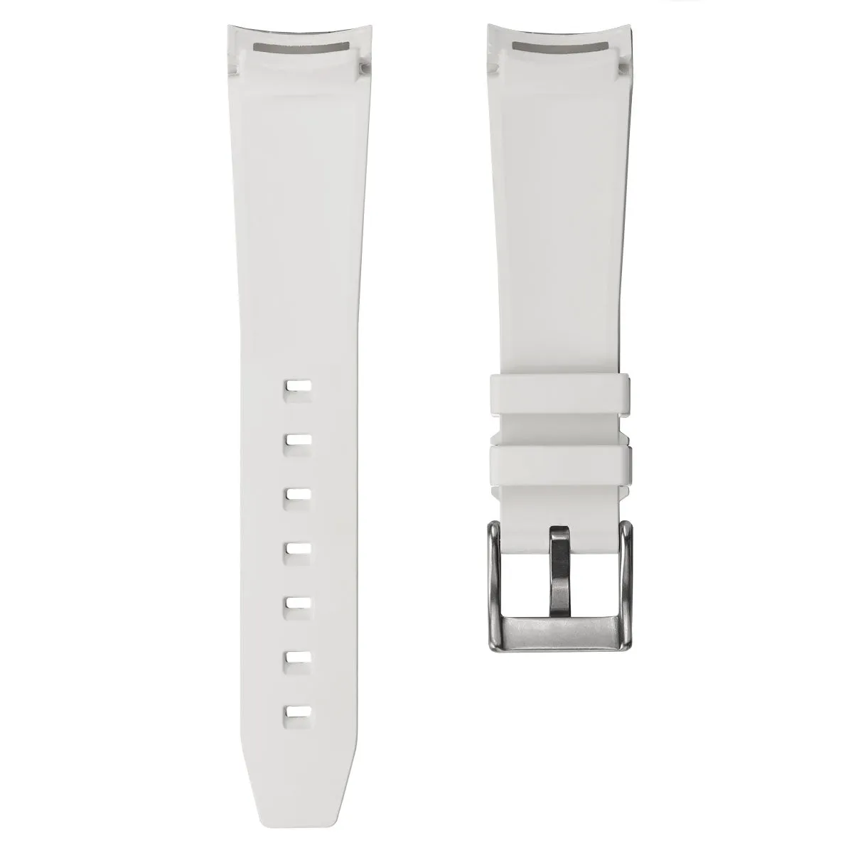 Kingsand ZULUDIVER Rubber Watch Strap - Frost White
