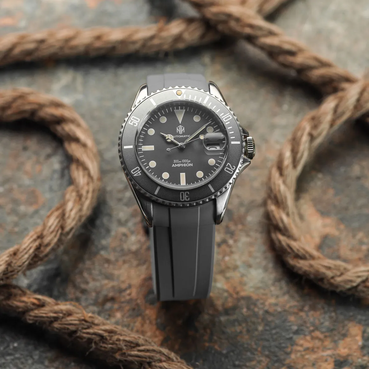 Kingsand ZULUDIVER Rubber Watch Strap - Frost White