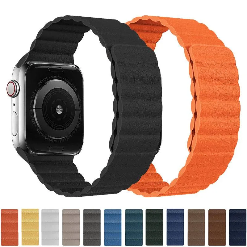 Leather loop strap for Apple Watch band