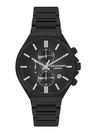Lee Cooper - LC07835.650 - Men's Super Metal Black Multifunction Watch