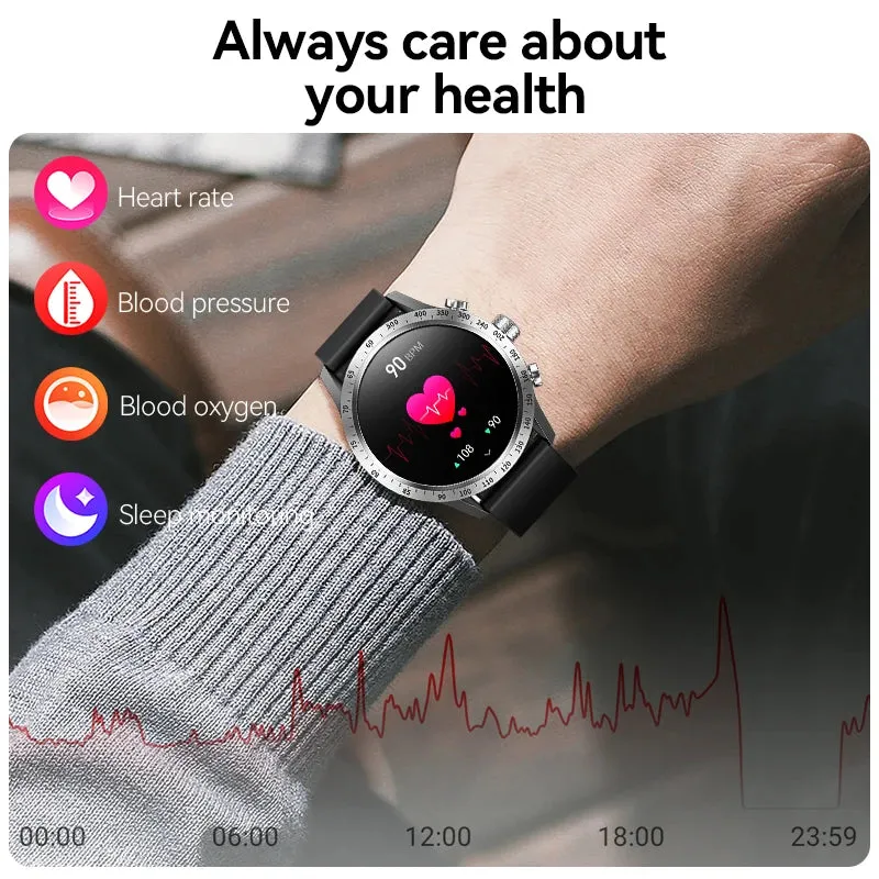 LIGE AMOLED Screen Smart Watch For Women Wireless Call Health Monitor