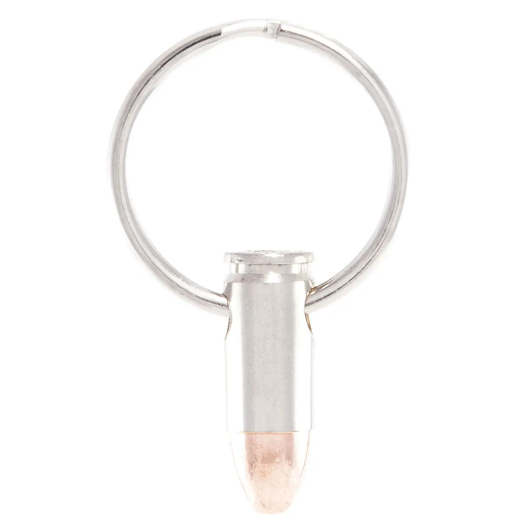 LUCKY STRIKE .9MM BULLET KEYCHAIN-Nickel Z99E103