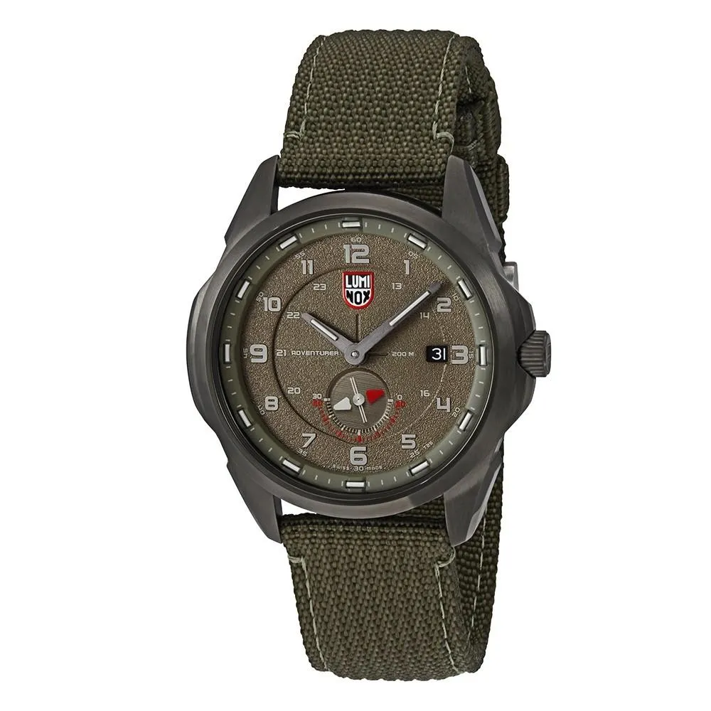 Luminox Men's Atacama Adventurer 1760 Series Khaki Green Textile Strap Khaki Green Analog Dial Quartz Watch - XL.1767