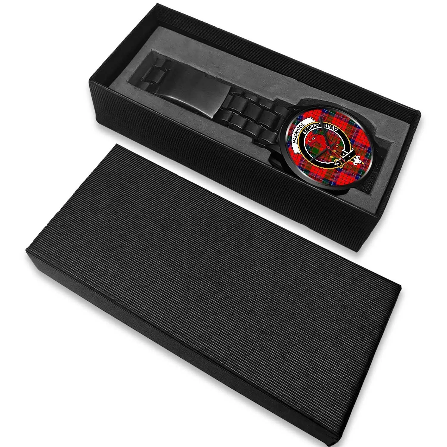 MacNicol (of Scorrybreac) Clan Badge Tartan Black Watch