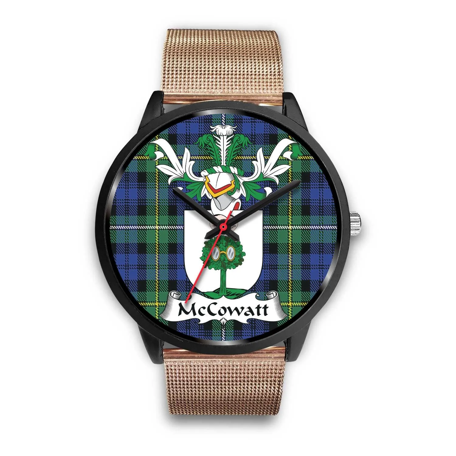 McCowatt Clan Badge Tartan Black Watch