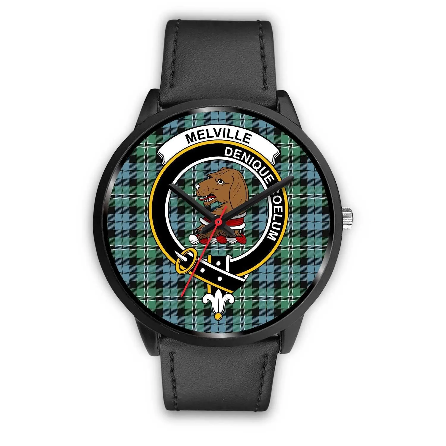 Melville Clan Badge Tartan Black Watch