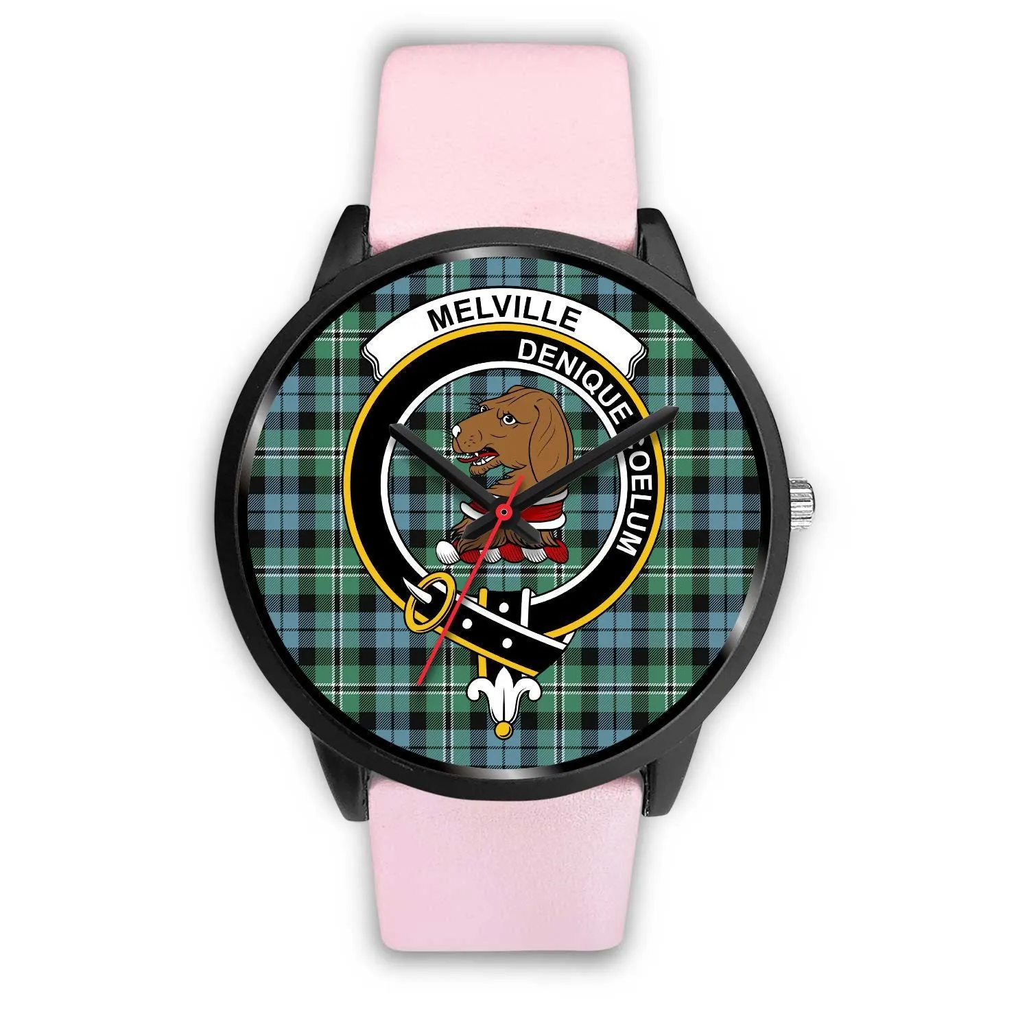 Melville Clan Badge Tartan Black Watch