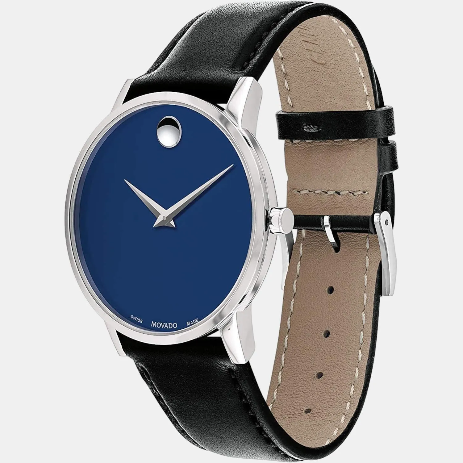 Men Blue Analog Leather Watch 607270