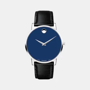 Men Blue Analog Leather Watch 607270