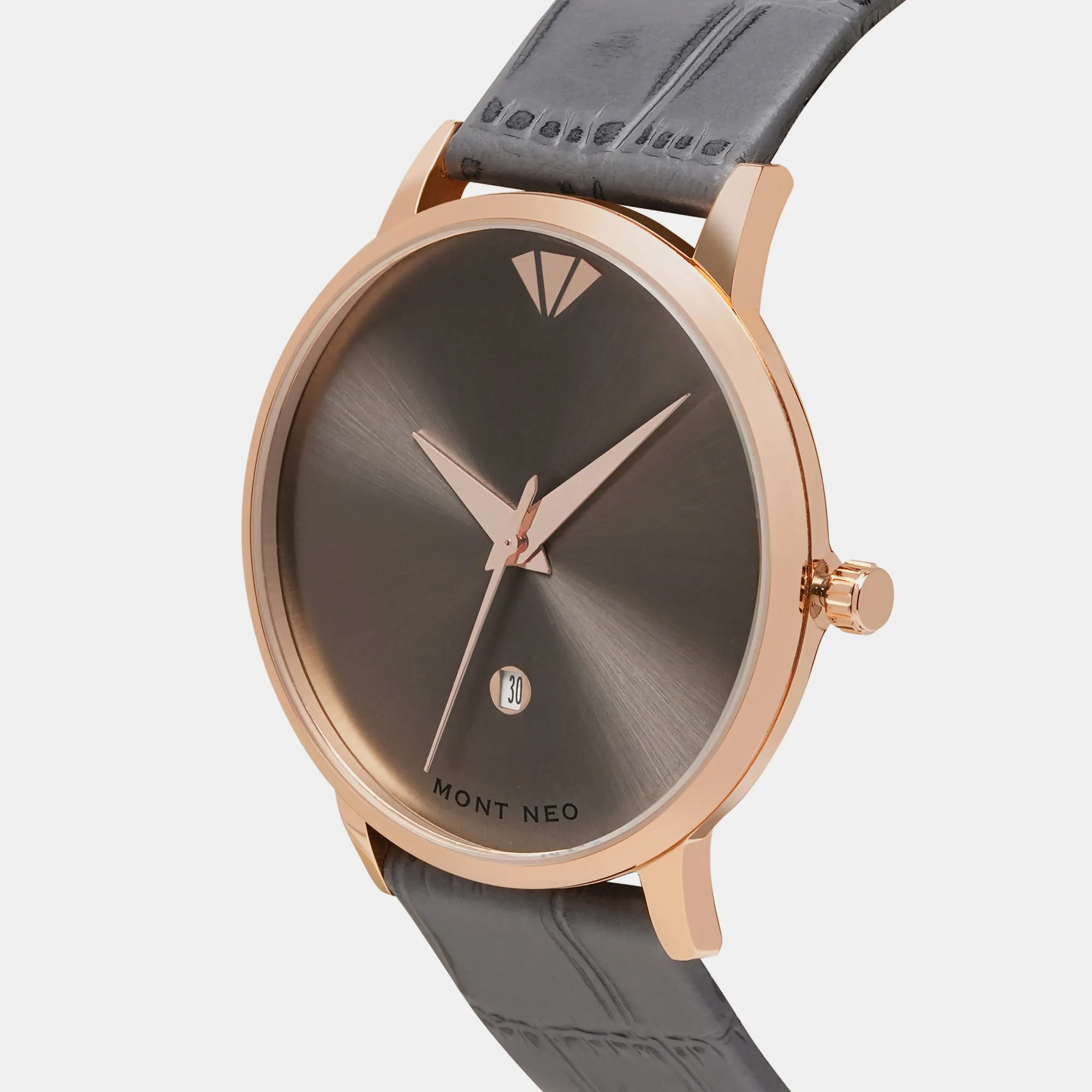 Men Grey Analog Leather Watch G1034E-L3315