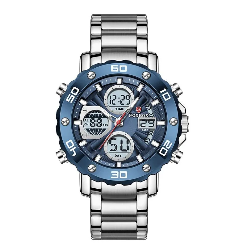 Mens Luxury Sport Watch – Dual Display Analog Digital 3Bar Water