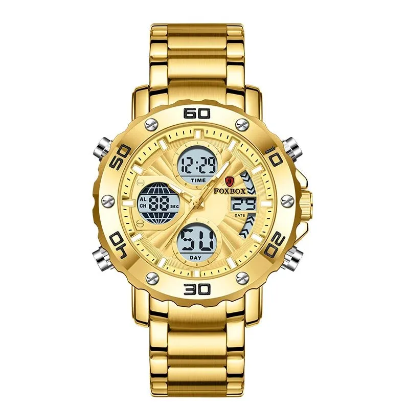 Mens Luxury Sport Watch – Dual Display Analog Digital 3Bar Water