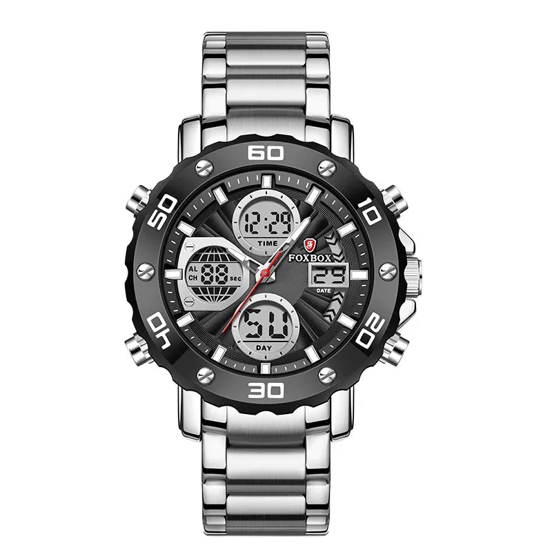Mens Luxury Sport Watch – Dual Display Analog Digital 3Bar Water