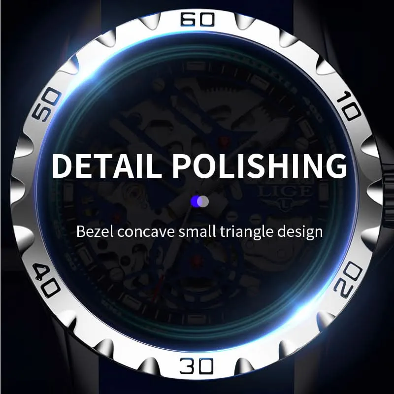 Men's Mechanical Watch - Large Dial, HD Luminous Display
