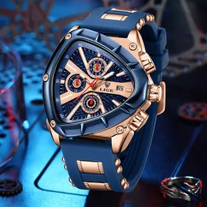 Mens Military Sports Watch Irregular Quartz Wristwatch Chronograph