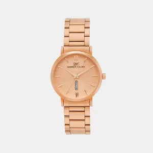 Men's Rose Gold Analog Brass Watch 1002C-M0307