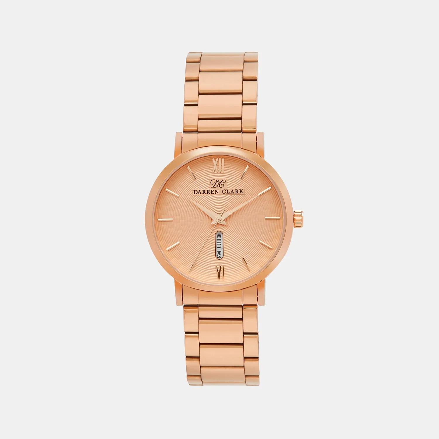 Men's Rose Gold Analog Brass Watch 1002C-M0307