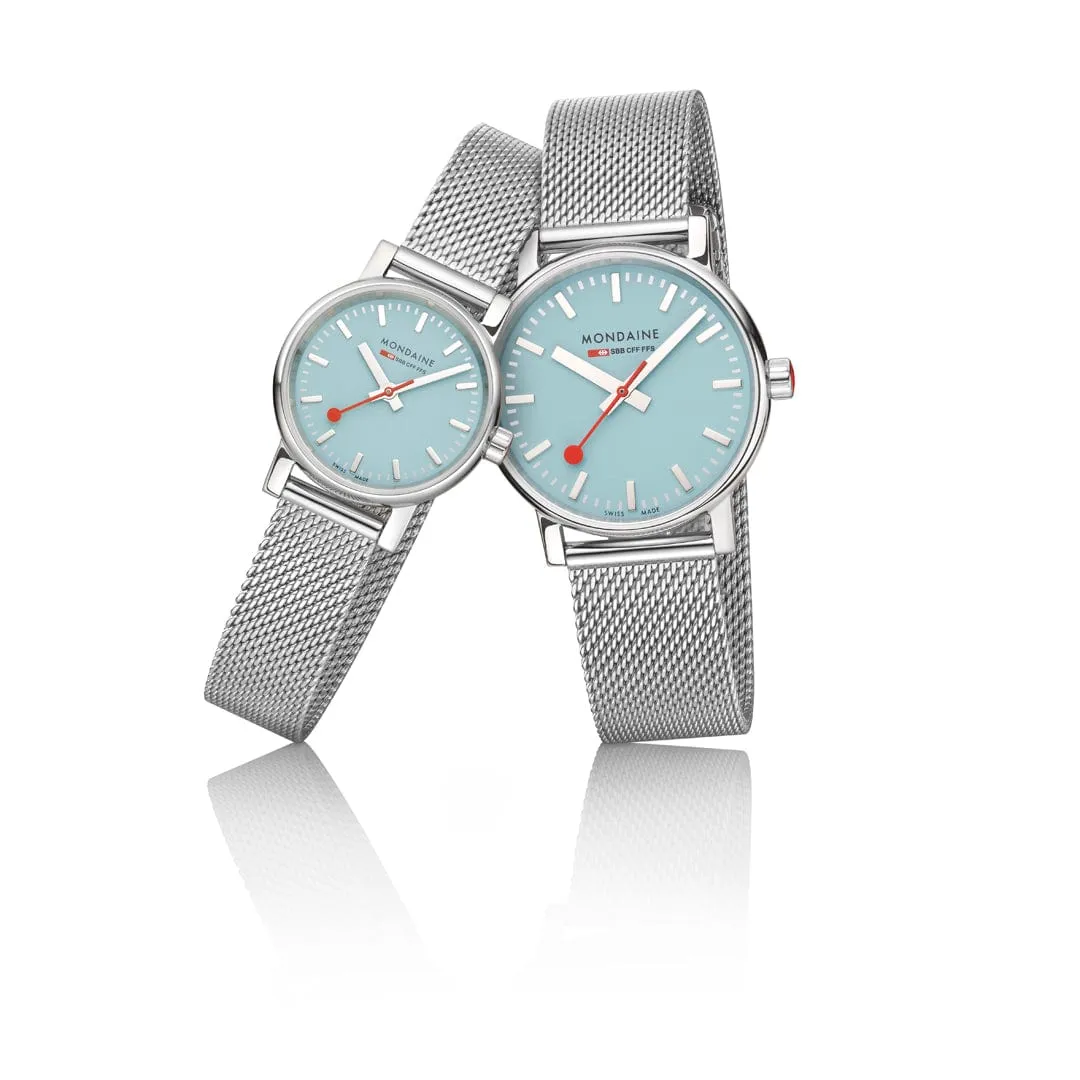 MONDAINE EVO2, WATCH, 35 MM TURQUOISE - MSE.35140.SM EVO2
