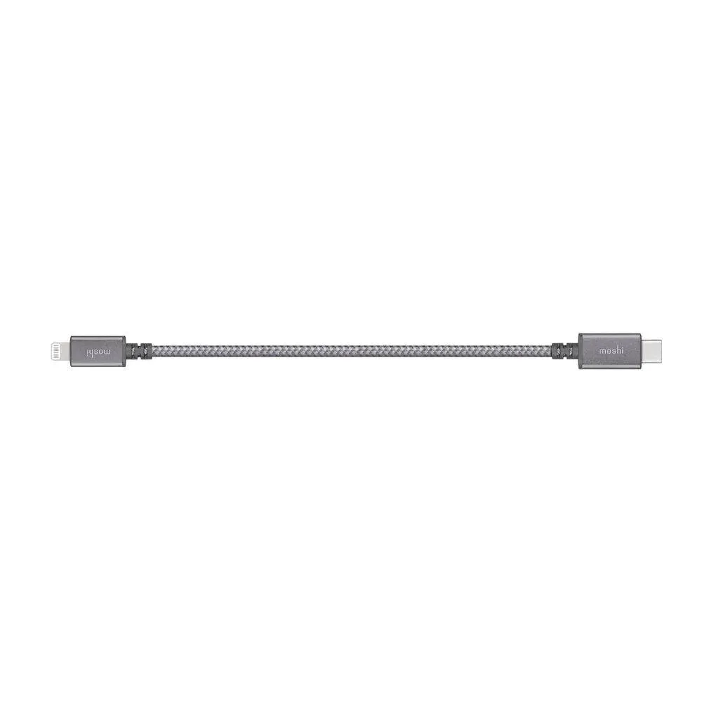 MOSHI Integra USB-C Charge/Sync Cable with Lightning Connector 0.25M Titanium Gray