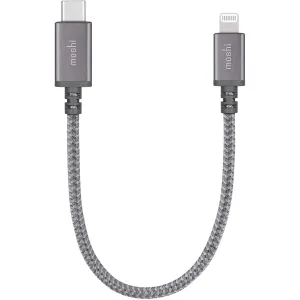 MOSHI Integra USB-C Charge/Sync Cable with Lightning Connector 0.25M Titanium Gray