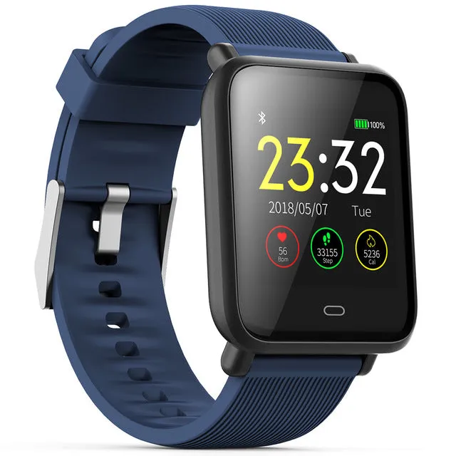 Multi-Dial Q9 Smartwatch Waterproof Heart Rate Monitor Blood Pressure Functions Smart Watch