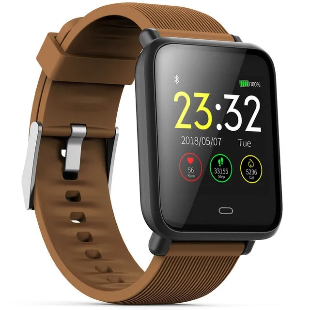 Multi-Dial Q9 Smartwatch Waterproof Heart Rate Monitor Blood Pressure Functions Smart Watch