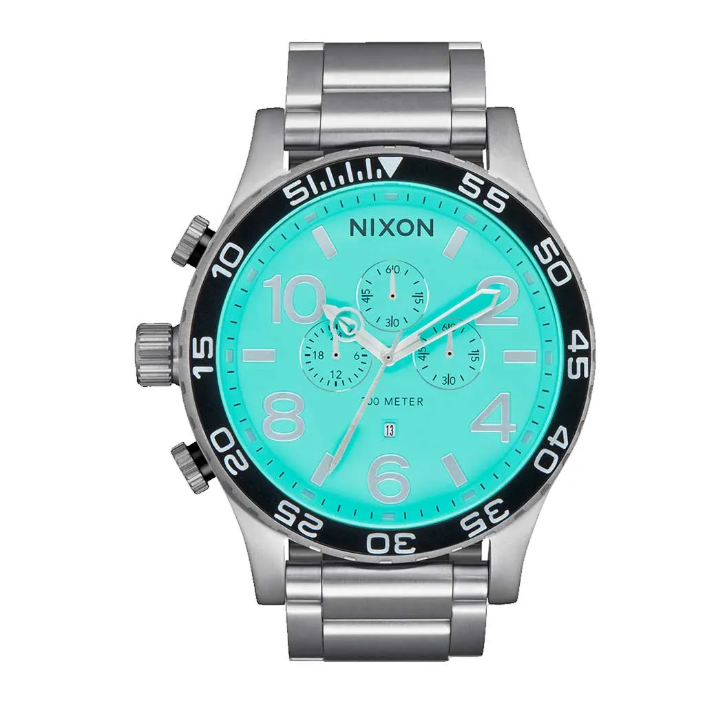 Nixon 51-30 Chrono - Silver/Turquoise