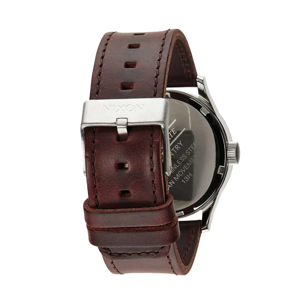 Nixon Sentry Leather - Blue/Brown