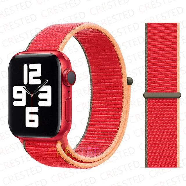 Nylon Loop Strap Band  For Apple Watch