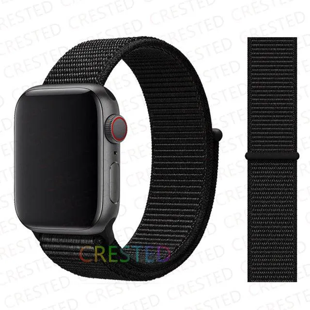 Nylon Loop Strap Band  For Apple Watch