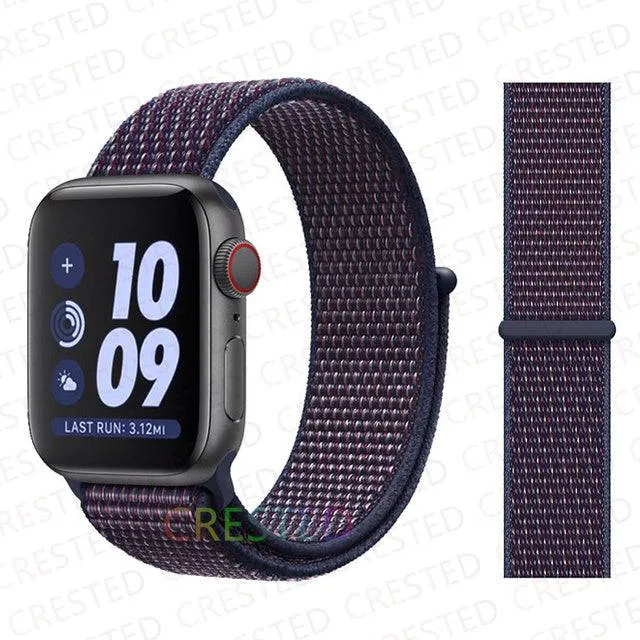 Nylon Loop Strap Band  For Apple Watch