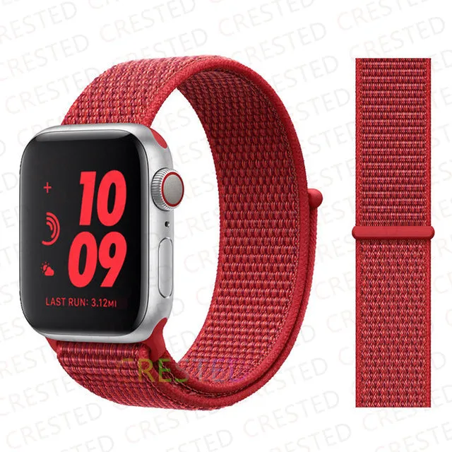 Nylon Loop Strap Band  For Apple Watch