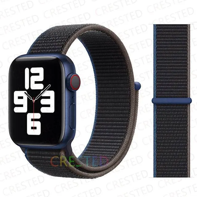Nylon Loop Strap Band  For Apple Watch