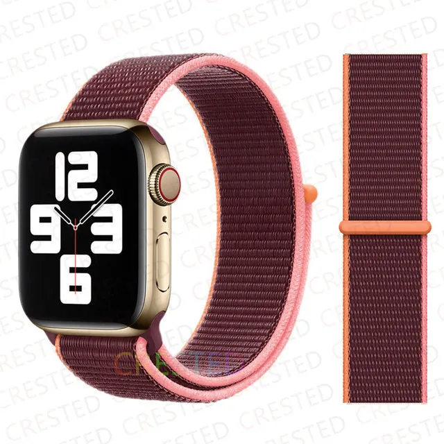 Nylon Loop Strap Band  For Apple Watch