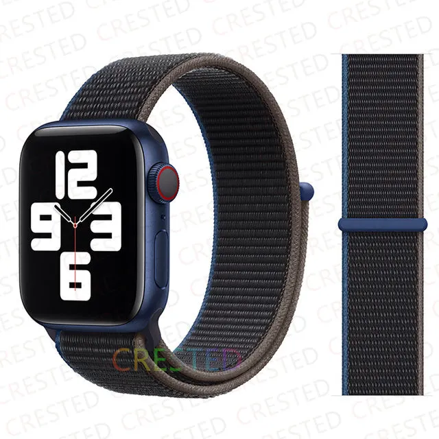 Nylon Loop Strap Band  For Apple Watch