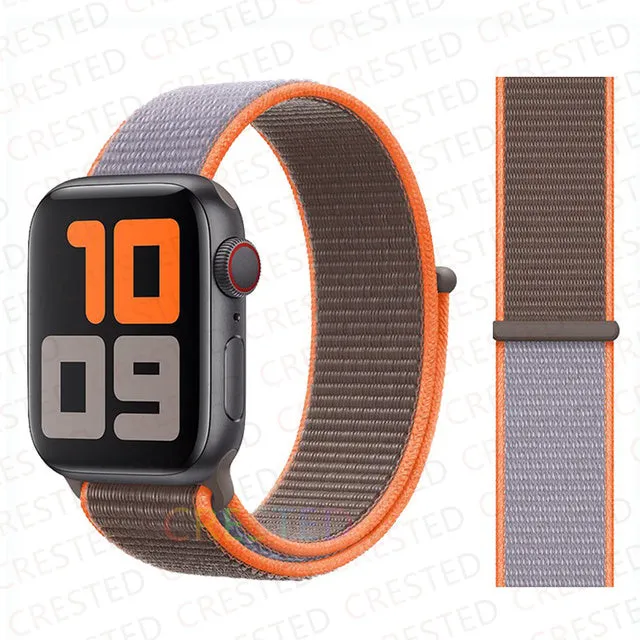Nylon Loop Strap Band  For Apple Watch