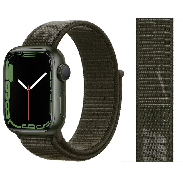 Nylon Loop Strap Band  For Apple Watch