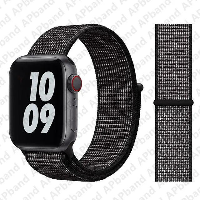 Nylon Loop Strap Band  For Apple Watch