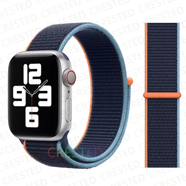 Nylon Loop Strap Band  For Apple Watch